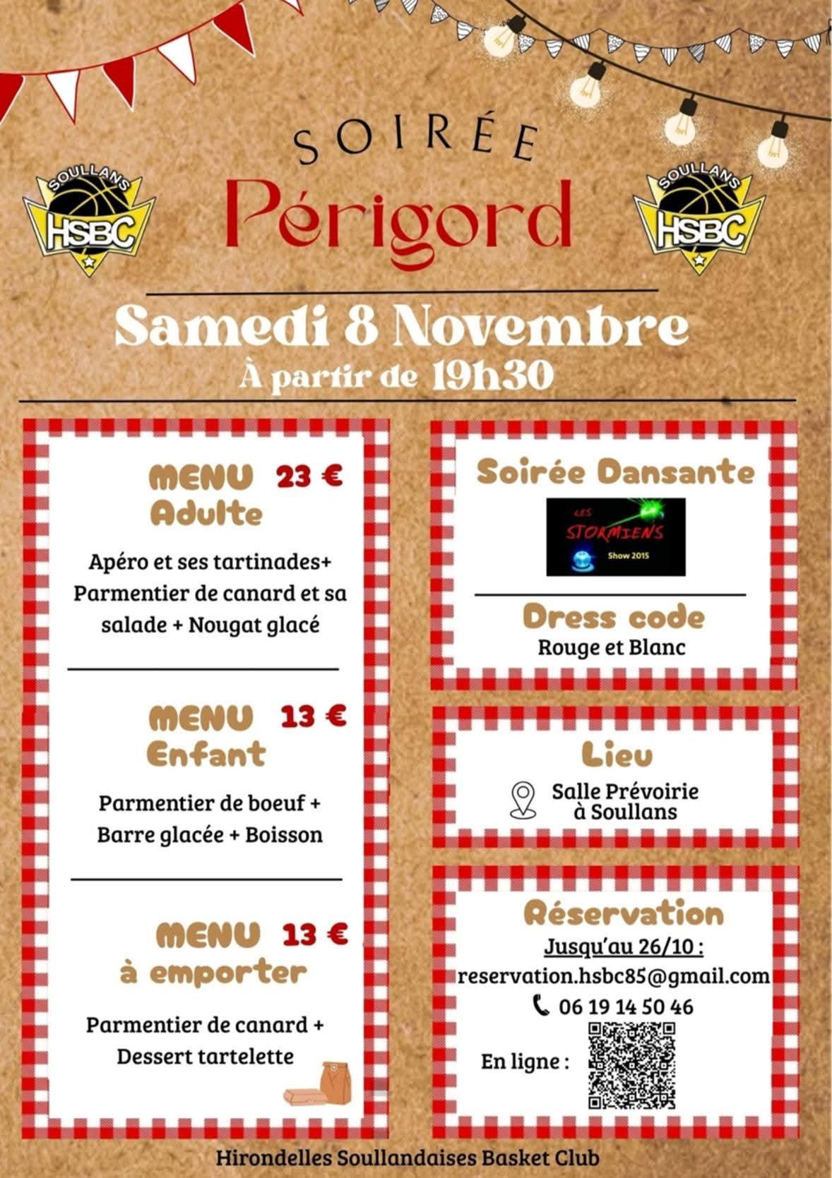 Soirée Périgord du 8 novembre 2025