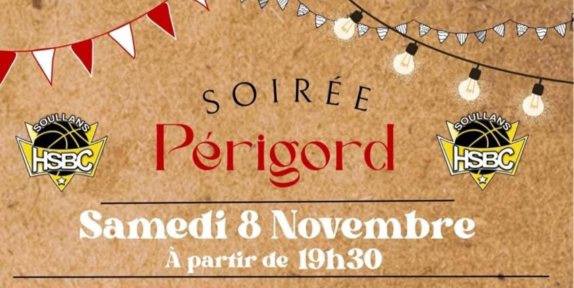 Soirée Périgord organisée par le club de basket de soullans