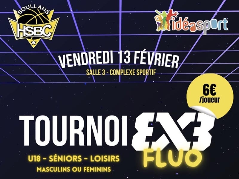 le club de basket de soullans organise un tournoi 3x3 le 13 février 2026