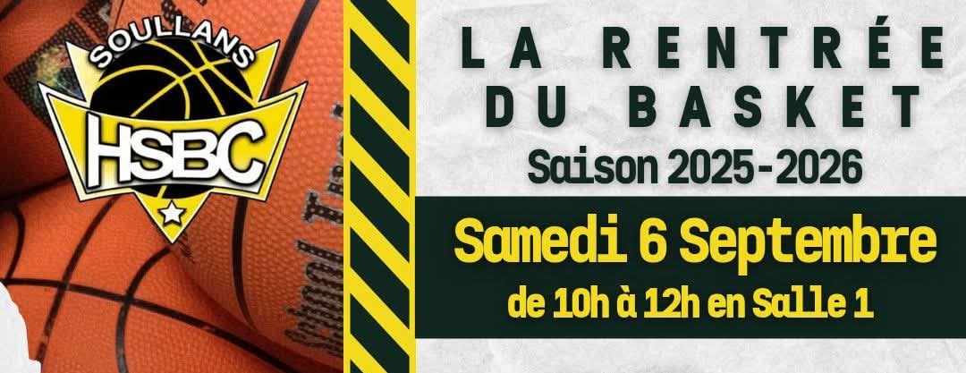 La rentrée du basket 2025/2026 pour le HSBC aura lieu le 6 septembre