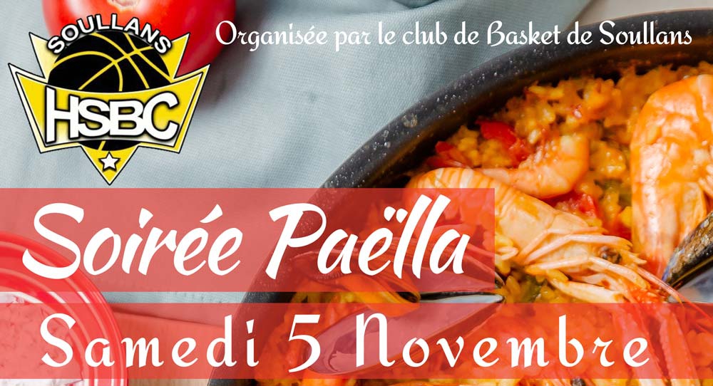 Soirée paella CLub Basket Soullans